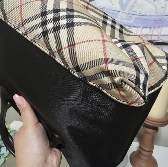 GUC VINTAGE BURBERRY BLUE LABEL TOTE SATCHEL BAG - Picture 14 of 15